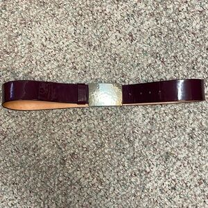 New brave patent leather belt